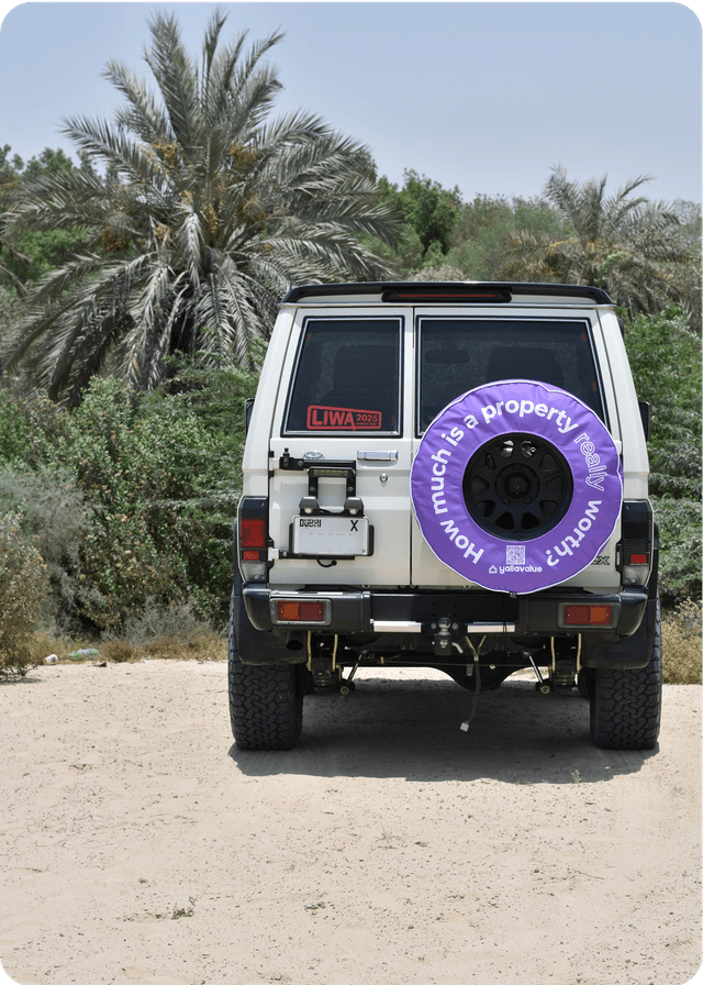 Founder’s Land Cruiser in the desert